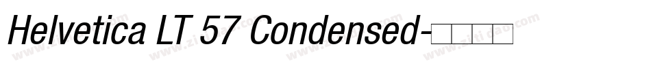 Helvetica LT 57 Condensed字体转换